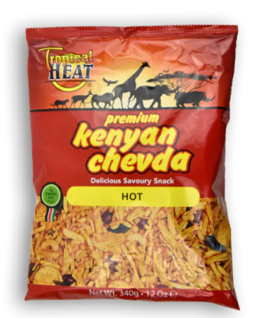 TROPICAL HEAT Premium Kenyan Chevda Hot 12 OZ
